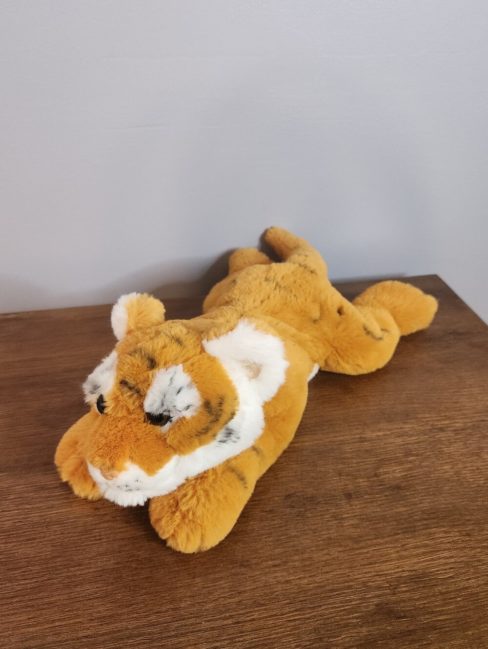 FAO Schwarz Plush Tiger Laying Floppy Super Soft 15in 2020 Adopt-A-Pet